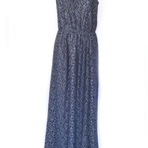 Lilly Pulitzer Navy Geometric Maxi Dress